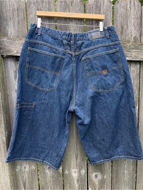 Vintage 90s Marithé + François Girbaud baggy denim carpenter shorts jorts